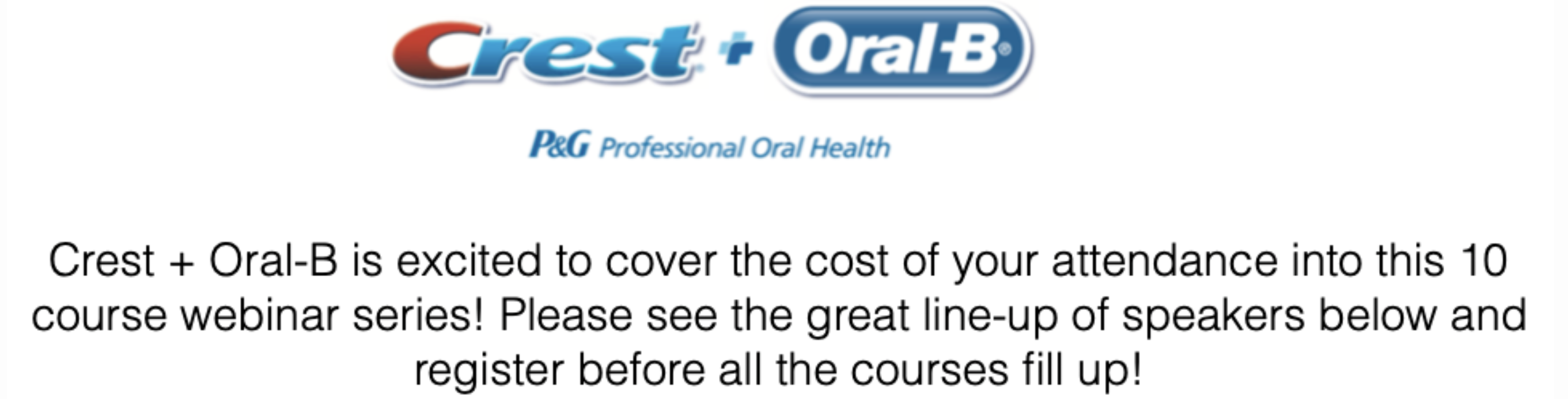 Crest + Oralb and Zoom Education Webinar Series 4