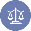 Justice scale icon